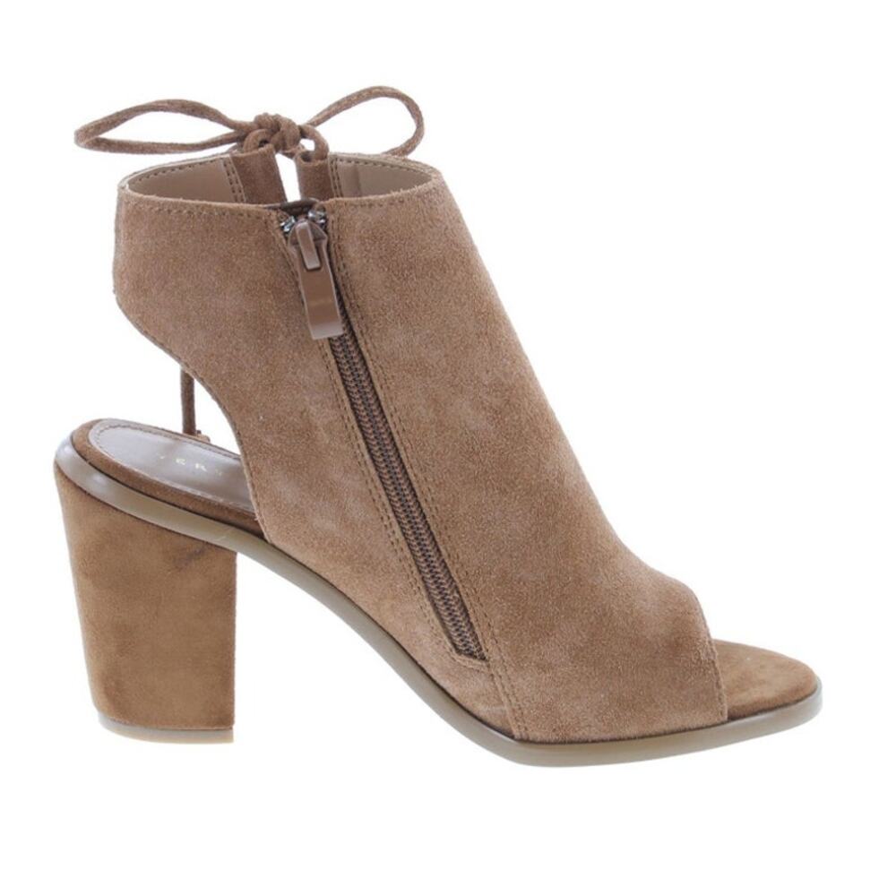 VERY VOLATILE Womens Tassel Open-Toe Suede Cherri Heeled Ankle Boots Size 9 NIB - Picture 4 of 5